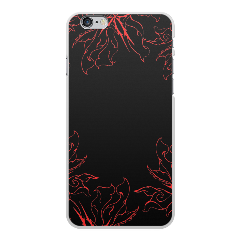 Printio Чехол для iPhone 6 Plus, объёмная печать Огненные цветы