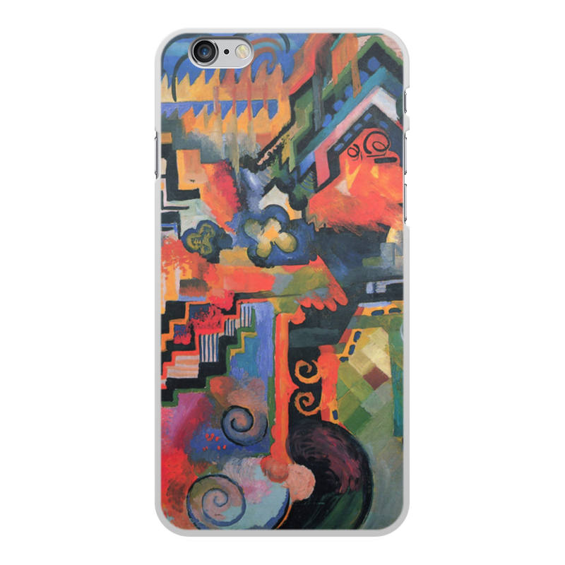 Printio Чехол для iPhone 6 Plus, объёмная печать Цветовая композиция (август маке)