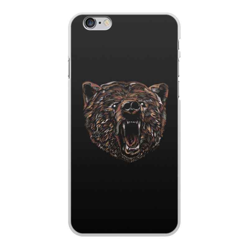 Printio Чехол для iPhone 6 Plus, объёмная печать Пёстрый медведь
