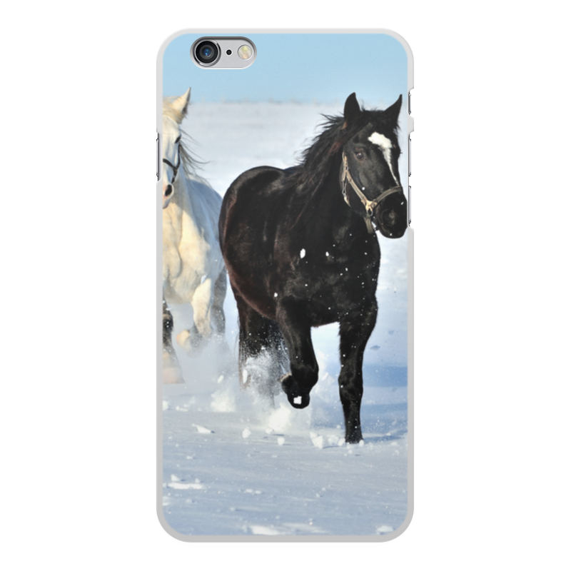 Printio Чехол для iPhone 6 Plus, объёмная печать Лошади printio чехол для iphone 6 plus объёмная печать животные фэнтези лошади