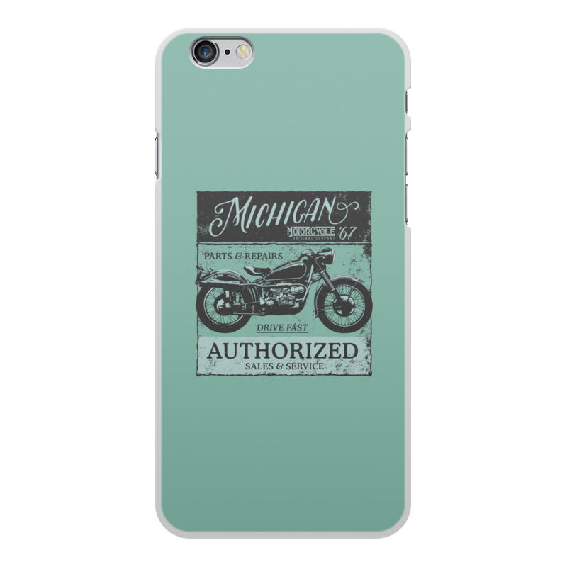 Printio Чехол для iPhone 6 Plus, объёмная печать Michigan motorcycles 67