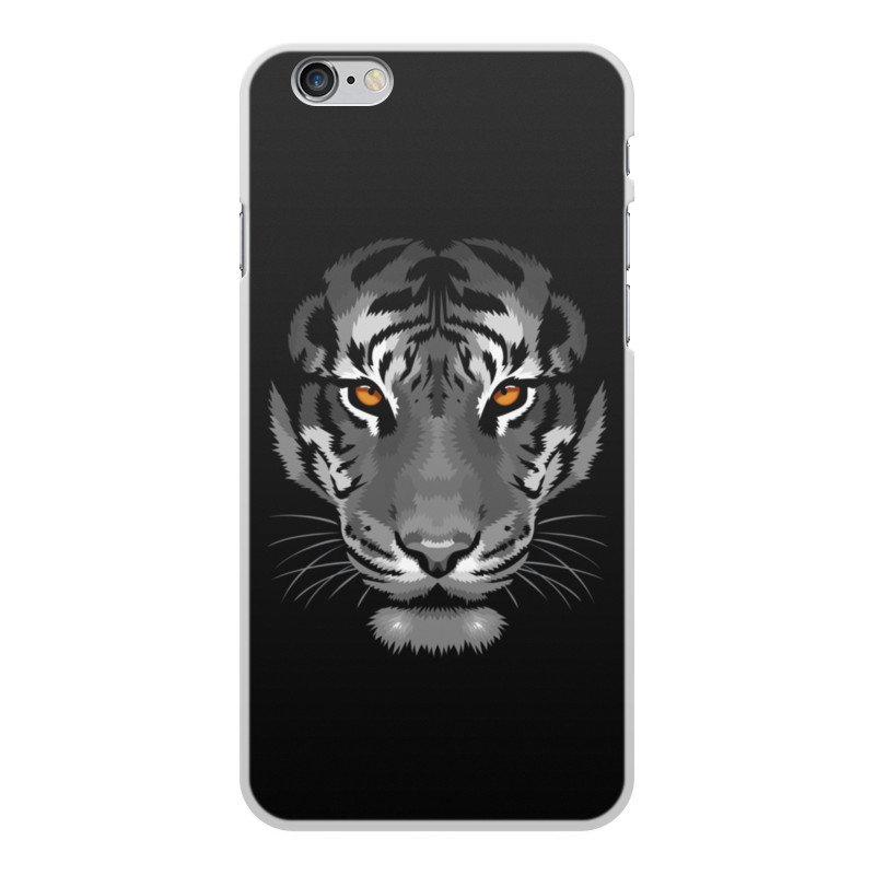 Printio Чехол для iPhone 6 Plus, объёмная печать Белый тигр printio чехол для iphone 6 plus объёмная печать черно белый спиральный калейдоскоп