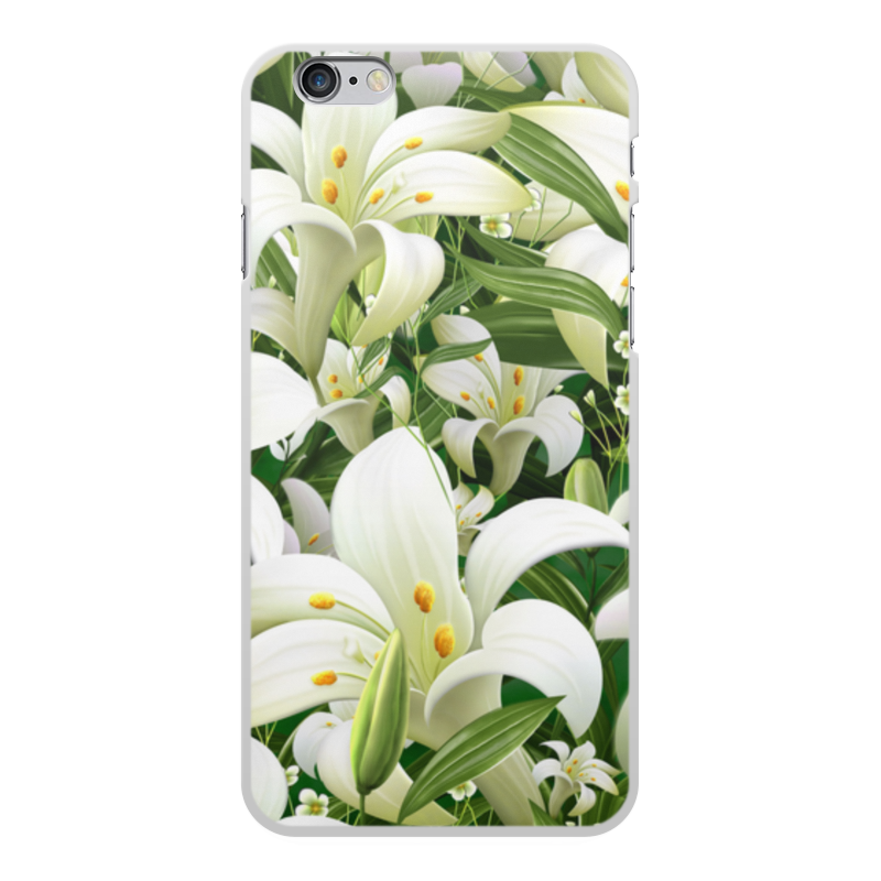 Printio Чехол для iPhone 6 Plus, объёмная печать лилии