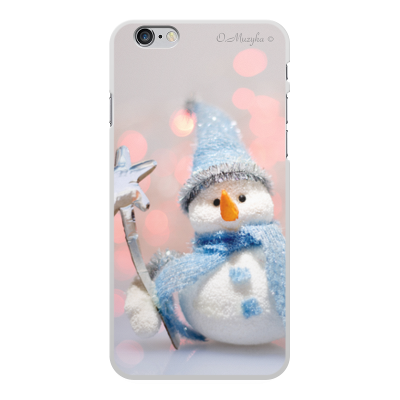 Printio Чехол для iPhone 6 Plus, объёмная печать Милый снеговик printio чехол для iphone 6 plus объёмная печать милый кролик