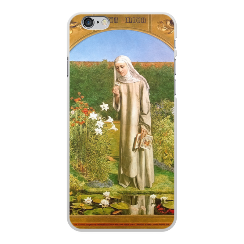 Printio Чехол для iPhone 6 Plus, объёмная печать Мысли монахини (чарльз олстон коллинз)