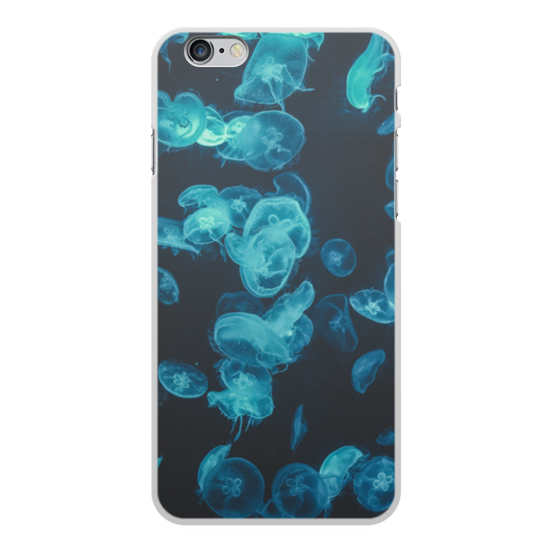 Printio Чехол для iPhone 6 Plus, объёмная печать Морские медузы