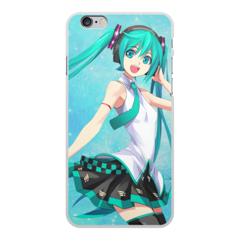 Printio Чехол для iPhone 6 Plus, объёмная печать Miku hatsune virtual singer princess snow miku cosplay full suit vocaloid miku wig costume crown lolita dress cos props performance party