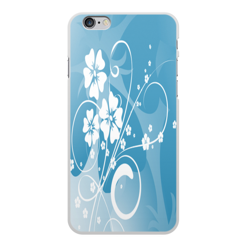 Printio Чехол для iPhone 6 Plus, объёмная печать Узор цветов