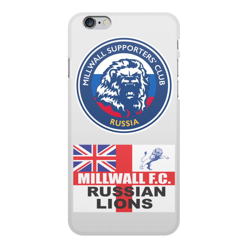Printio Чехол для iPhone 6 Plus, объёмная печать Millwall msc russia phone cover printio обложка для паспорта millwall russian lions passport