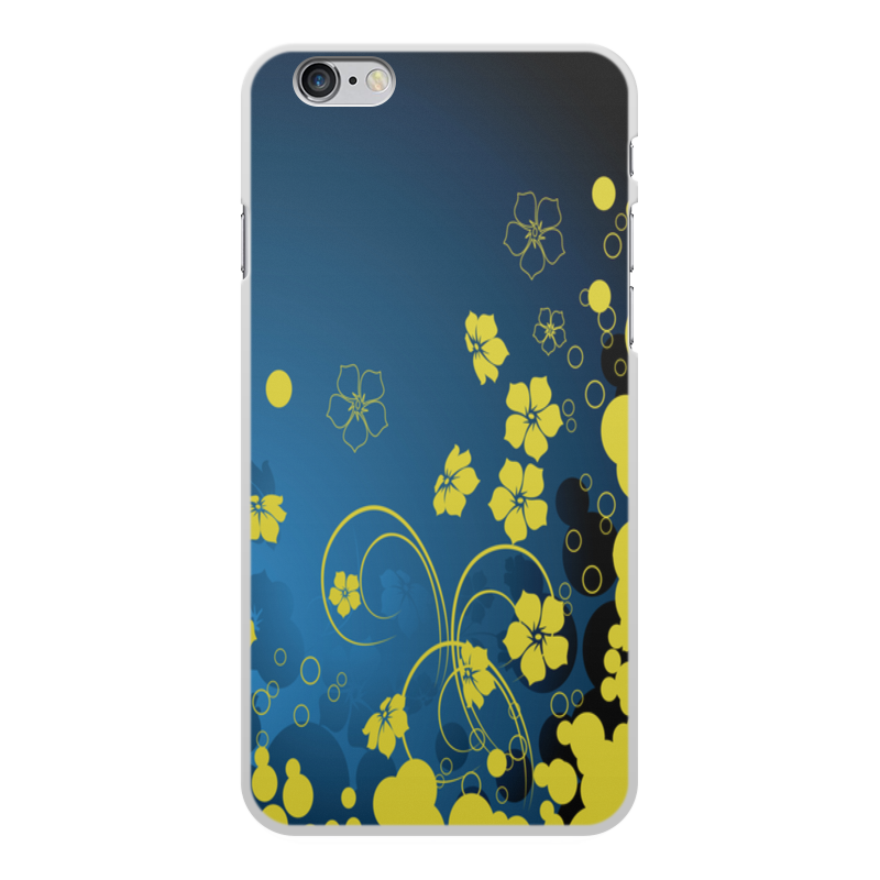 Printio Чехол для iPhone 6 Plus, объёмная печать Узор цветов