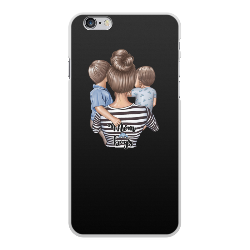 Printio Чехол для iPhone 6 Plus, объёмная печать Мама мальчишек фото