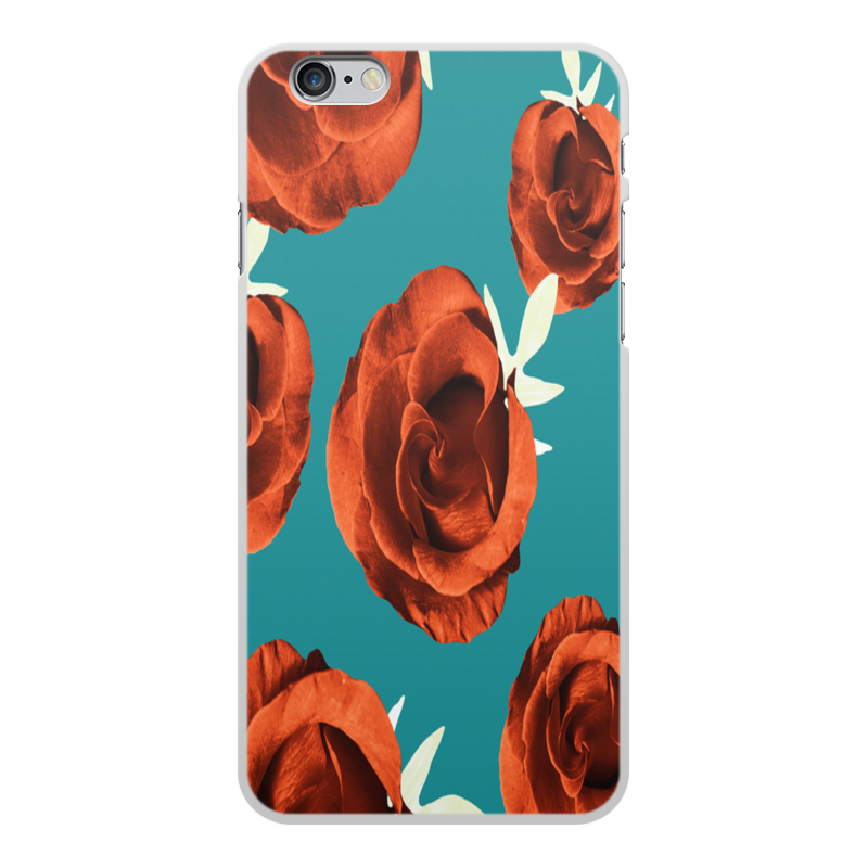 Printio Чехол для iPhone 6 Plus, объёмная печать Красные розы