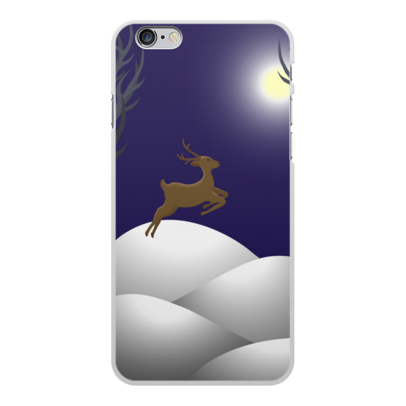 Printio Чехол для iPhone 6 Plus, объёмная печать Олени в лесу