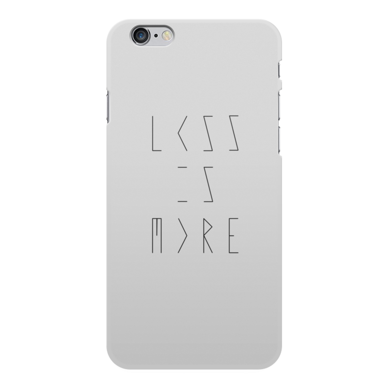 Printio Чехол для iPhone 6 Plus, объёмная печать Less is more