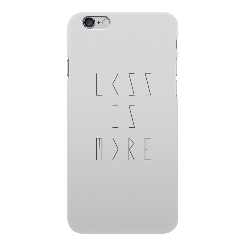 Printio Чехол для iPhone 6 Plus, объёмная печать Less is more printio чехол для iphone 5 5s объёмная печать less is more