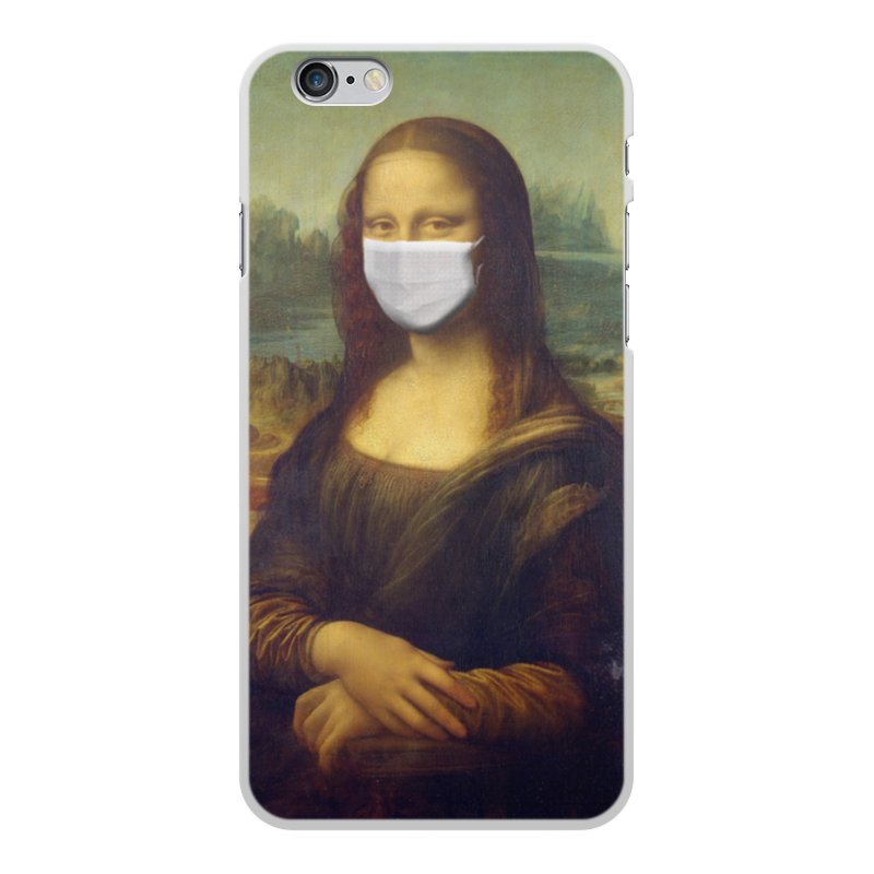 Printio Чехол для iPhone 6 Plus, объёмная печать Мона лиза в маске printio чехол для iphone 6 plus объёмная печать поросенок в маске