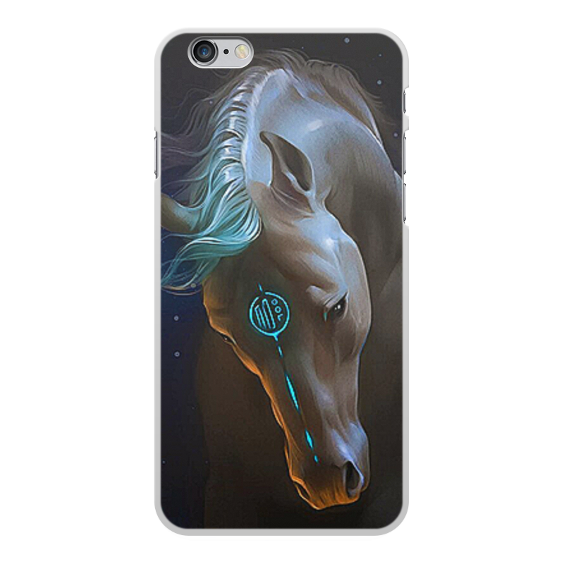 Printio Чехол для iPhone 6 Plus, объёмная печать Животные фэнтези. лошади printio чехол для iphone 5 5s объёмная печать животные фэнтези лошади