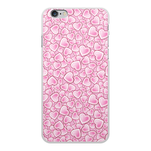 Заказать чехол для iPhone 6/6 Plus в Москве. Чехол для iPhone 6 Plus, объёмная печать Сияющие розовые сердца от IrinkaArt  - готовые дизайны и нанесение принтов.