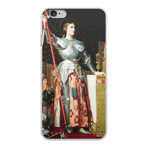 Заказать чехол для iPhone 6/6 Plus в Москве. Чехол для iPhone 6 Plus, объёмная печать Жанна д’Арк на коронации Карла VII (Энгр) от trend - готовые дизайны и нанесение принтов.