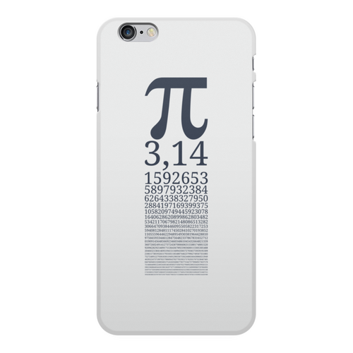 Заказать чехол для iPhone 6/6 Plus в Москве. Чехол для iPhone 6 Plus, объёмная печать Число Пи от bd-art  - готовые дизайны и нанесение принтов.
