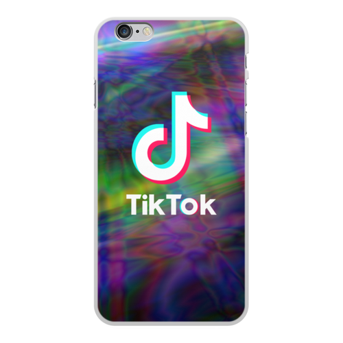 Заказать чехол для iPhone 6/6 Plus в Москве. Чехол для iPhone 6 Plus, объёмная печать TikTok  от DESIGNER   - готовые дизайны и нанесение принтов.