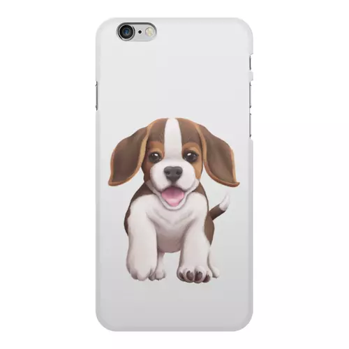 Заказать чехол для iPhone 6/6 Plus в Москве. Чехол для iPhone 6 Plus, объёмная печать Собака бигль щенок от tigerda  - готовые дизайны и нанесение принтов.