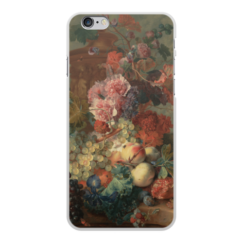 Заказать чехол для iPhone 6/6 Plus в Москве. Чехол для iPhone 6 Plus, объёмная печать Цветы (Ян ван Хёйсум) от trend - готовые дизайны и нанесение принтов.