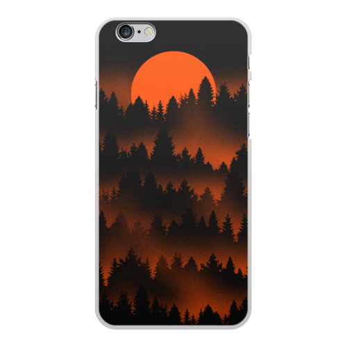 Заказать чехол для iPhone 6/6 Plus в Москве. Чехол для iPhone 6 Plus, объёмная печать Зоря на лесом от ISliM - готовые дизайны и нанесение принтов.