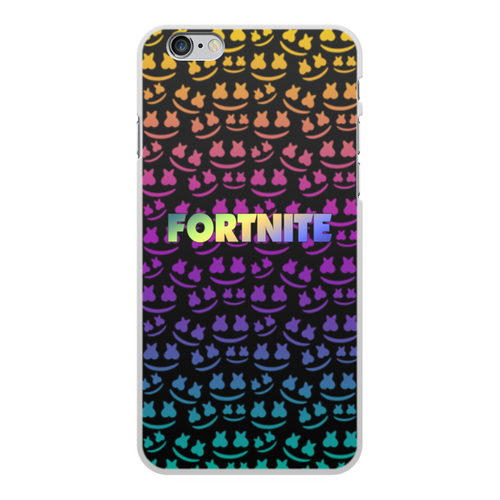 Заказать чехол для iPhone 6/6 Plus в Москве. Чехол для iPhone 6 Plus, объёмная печать Marshmello Fortnite от THE_NISE  - готовые дизайны и нанесение принтов.