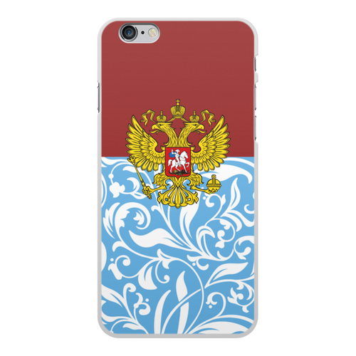 Заказать чехол для iPhone 6/6 Plus в Москве. Чехол для iPhone 6 Plus, объёмная печать Цветы и герб от THE_NISE  - готовые дизайны и нанесение принтов.