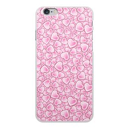 Заказать чехол для iPhone 6/6 Plus в Москве. Чехол для iPhone 6 Plus, объёмная печать Сияющие розовые сердца от IrinkaArt  - готовые дизайны и нанесение принтов.