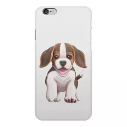 Заказать чехол для iPhone 6/6 Plus в Москве. Чехол для iPhone 6 Plus, объёмная печать Собака бигль щенок от tigerda  - готовые дизайны и нанесение принтов.