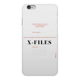 Заказать чехол для iPhone 6/6 Plus в Москве. Чехол для iPhone 6 Plus, объёмная печать X-files от GeekFox  - готовые дизайны и нанесение принтов.