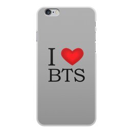 Заказать чехол для iPhone 6/6 Plus в Москве. Чехол для iPhone 6 Plus, объёмная печать I love BTS от THE_NISE  - готовые дизайны и нанесение принтов.