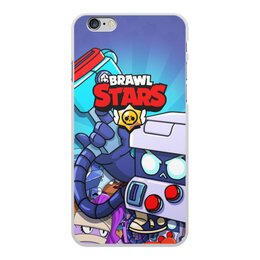 Заказать чехол для iPhone 6/6 Plus в Москве. Чехол для iPhone 6 Plus, объёмная печать BRAWL STARS 8-BIT от geekbox - готовые дизайны и нанесение принтов.