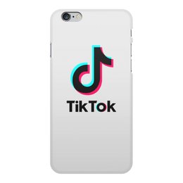 Заказать чехол для iPhone 6/6 Plus в Москве. Чехол для iPhone 6 Plus, объёмная печать TikTok  от DESIGNER   - готовые дизайны и нанесение принтов.