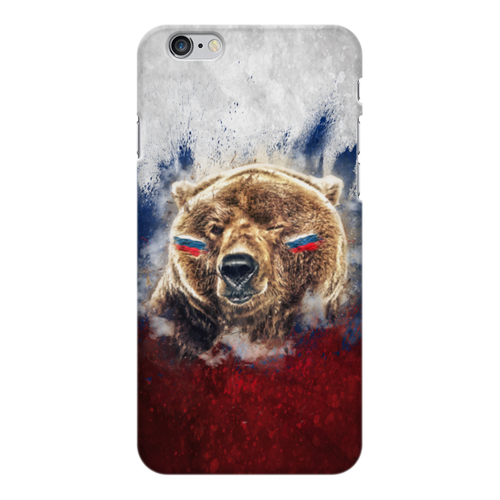 Заказать чехол для iPhone 6/6 Plus в Москве. Чехол для iPhone 6 Plus глянцевый Русский Медведь от tutik_mutik@mail.ru - готовые дизайны и нанесение принтов.