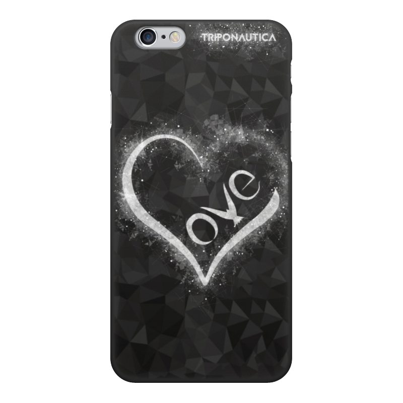 Printio Чехол для iPhone 6, объёмная печать Ilove black матовый soft touch силиконовый чехол на honor x8 хонор икс 8 с 3d принтом avo love черный