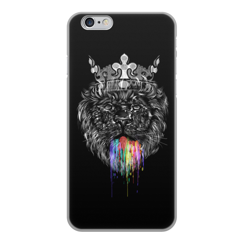 Printio Чехол для iPhone 6, объёмная печать Радужный лев