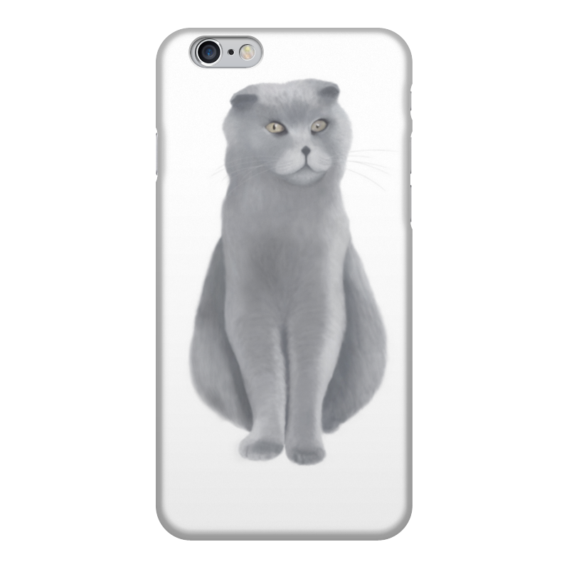 Printio Чехол для iPhone 6, объёмная печать Милая кошка. printio чехол для iphone 6 объёмная печать милая печенька