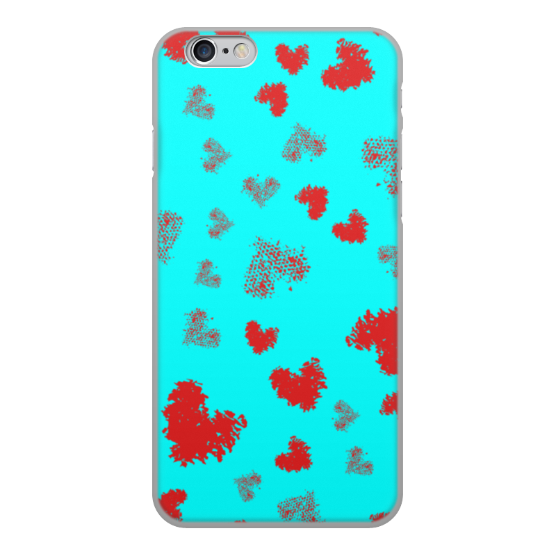 Printio Чехол для iPhone 6, объёмная печать Сердечки