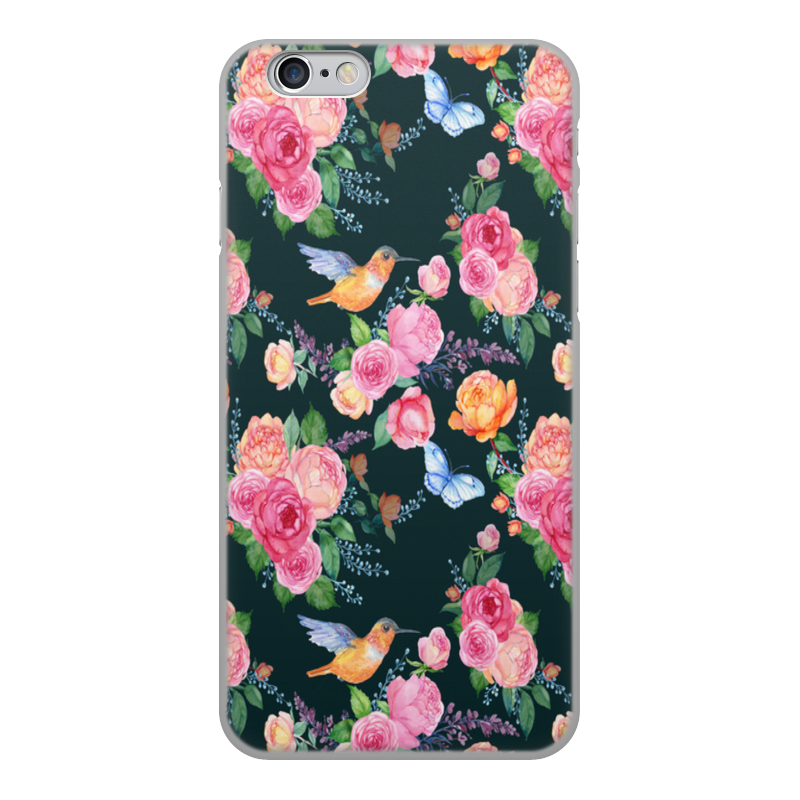 Printio Чехол для iPhone 6, объёмная печать Цветы printio чехол для iphone 6 объёмная печать цветы на белом