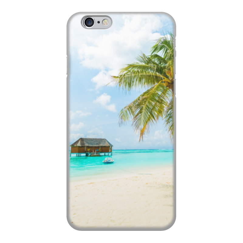 Printio Чехол для iPhone 6, объёмная печать Морской пляж printio чехол для iphone x xs объёмная печать морской пляж