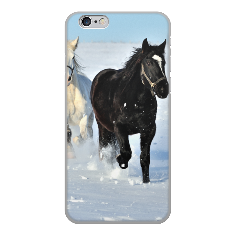Printio Чехол для iPhone 6, объёмная печать Лошади printio чехол для iphone 7 объёмная печать лошади