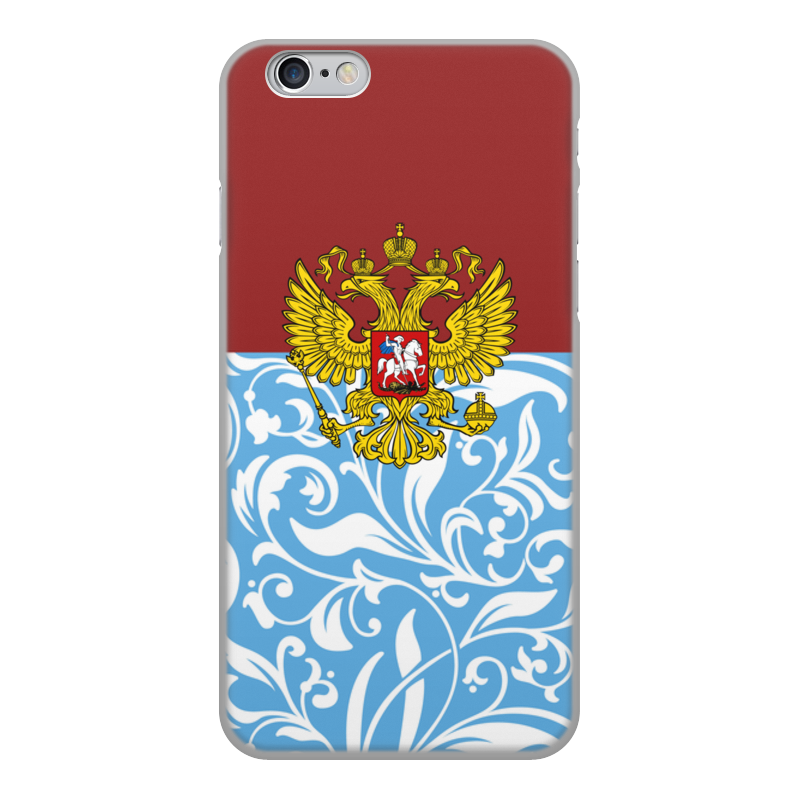 Printio Чехол для iPhone 6, объёмная печать Цветы и герб