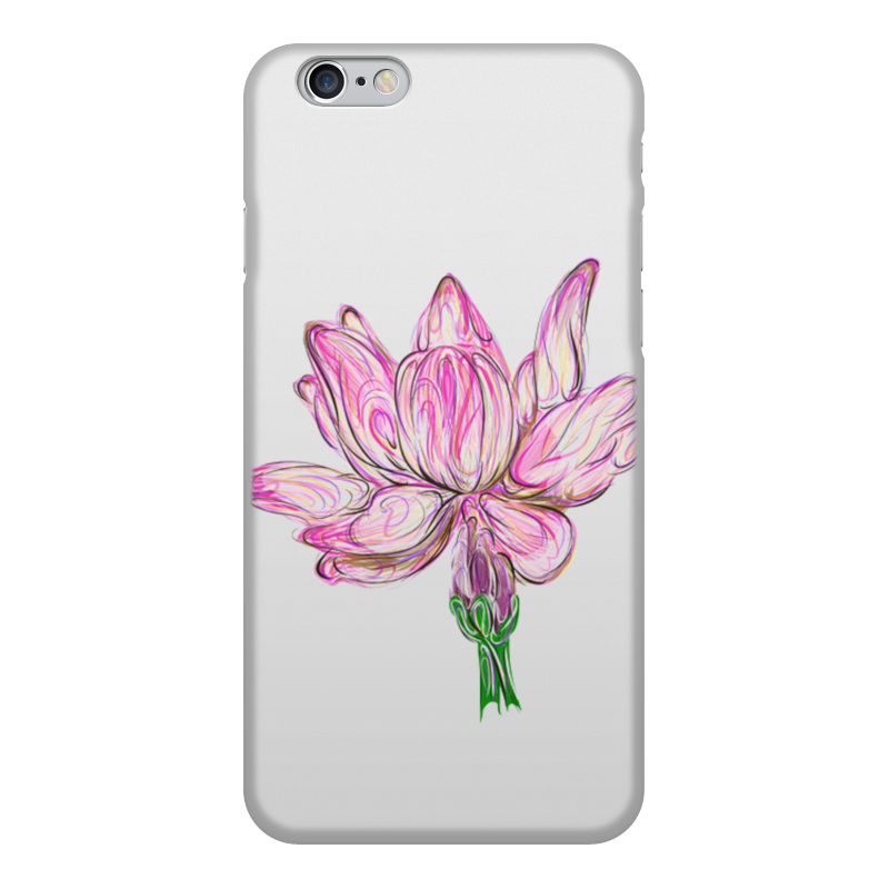 Printio Чехол для iPhone 6, объёмная печать цветок лотоса printio чехол для iphone x xs объёмная печать цветок лотоса