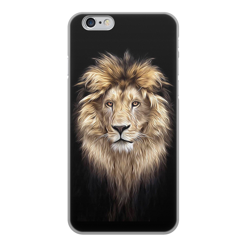 Printio Чехол для iPhone 6, объёмная печать Лев. живая природа