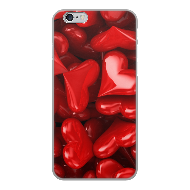 Printio Чехол для iPhone 6, объёмная печать Сердечки printio чехол для iphone 6 объёмная печать сердечки