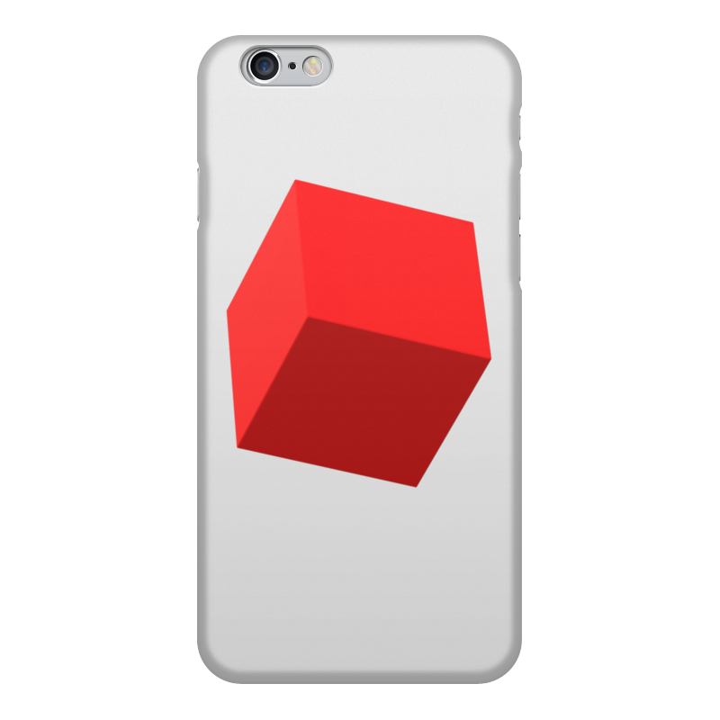Printio Чехол для iPhone 6, объёмная печать Красный куб printio чехол для iphone 6 объёмная печать красный бык