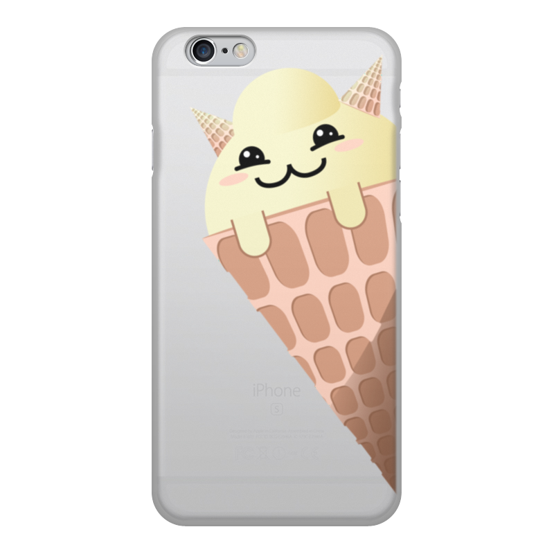 Printio Чехол для iPhone 6, объёмная печать Кото-мороженое цена и фото